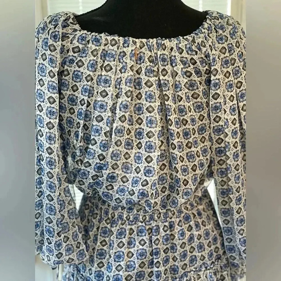 MISA LOS ANGELES Zonia Mini Dress in Blue Scorpios Tile Womens Size XS NWT - Picture 8 of 13